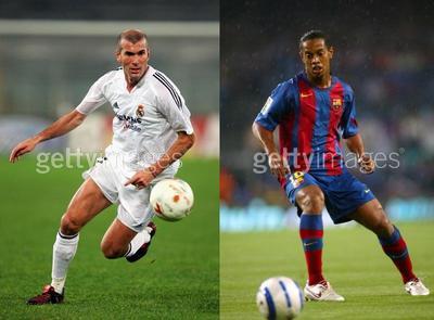 zidane   et   ronaldinho  deux meilleurs joueurs